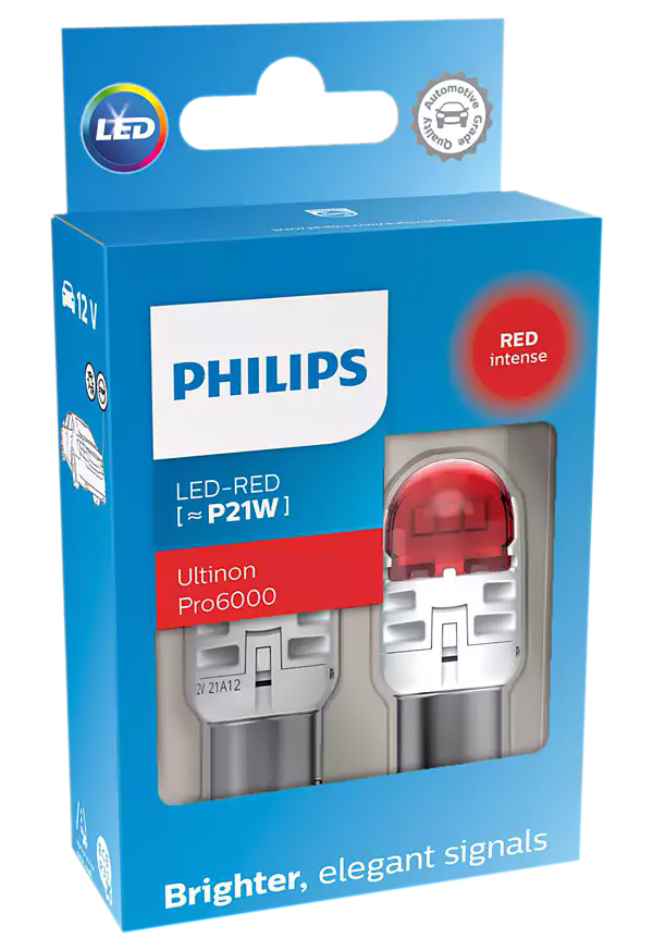 

Лампа P21w Led Red 11498 Ru60 12V X2 Philips 11498RU60X2