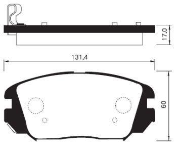 

Тормозные колодки Sangsin brake SP1182