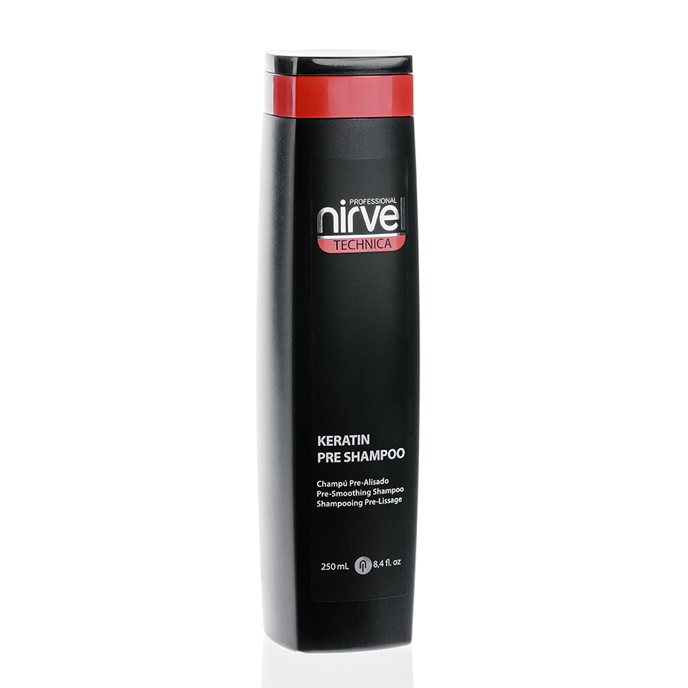 фото Глубокоочищающий кератиновый шампунь nirvel professional shampoo pre, 250 мл