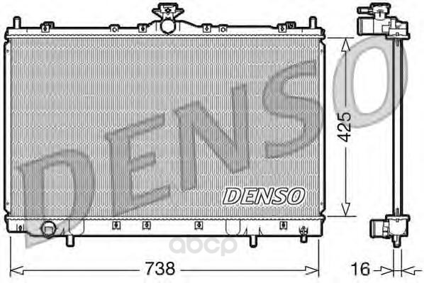 

Радиатор [738Х425] DENSO drm45012