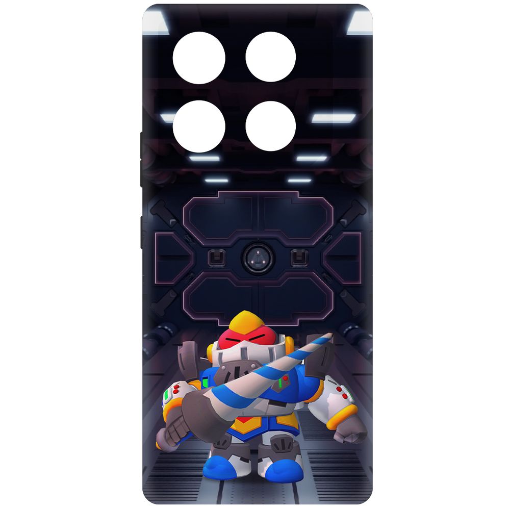 

Чехол-накладка Soft Case Brawl Stars - Паладин Вольт-Меха для INFINIX GT 20 Pro черный