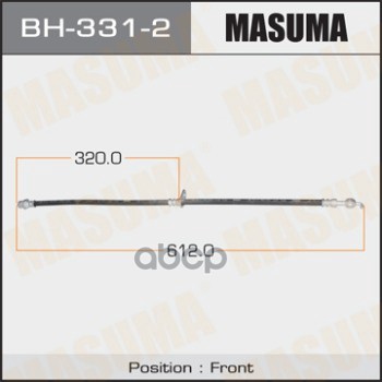 

Шланг Торм.Пер.Toyota Corolla 00-06, Ipsum 01-09 Masuma арт. BH3312