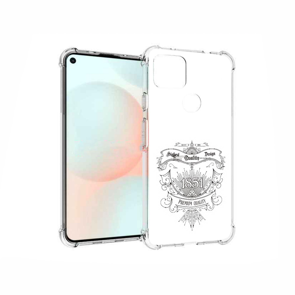 

Чехол MyPads Tocco для Google Pixel 5A логотип 1851 год, Прозрачный, Tocco