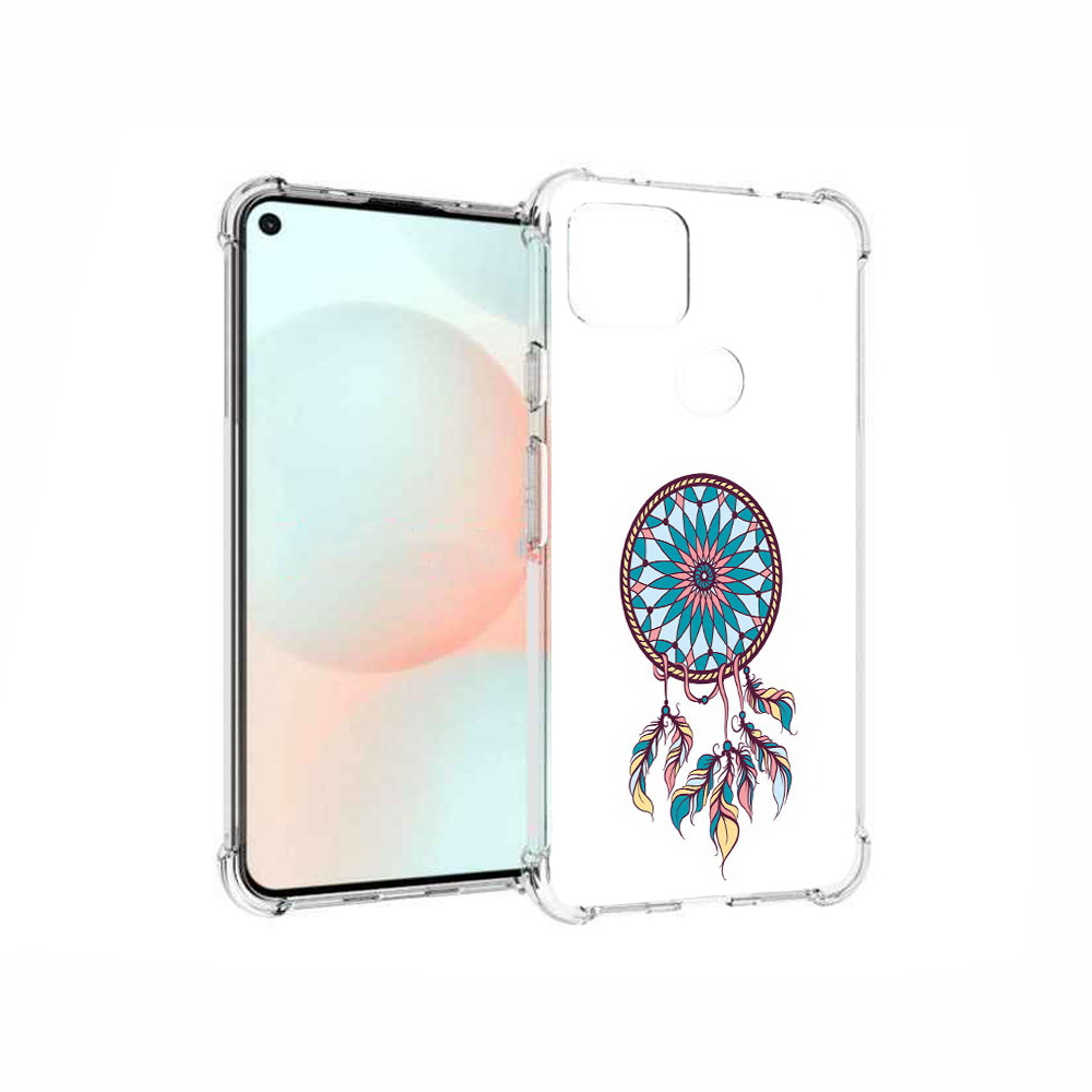 

Чехол MyPads Tocco для Google Pixel 5A ловец снов синий, Прозрачный, Tocco