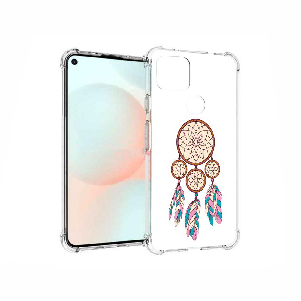 

Чехол MyPads Tocco для Google Pixel 5A ловец снов бежевый, Прозрачный, Tocco