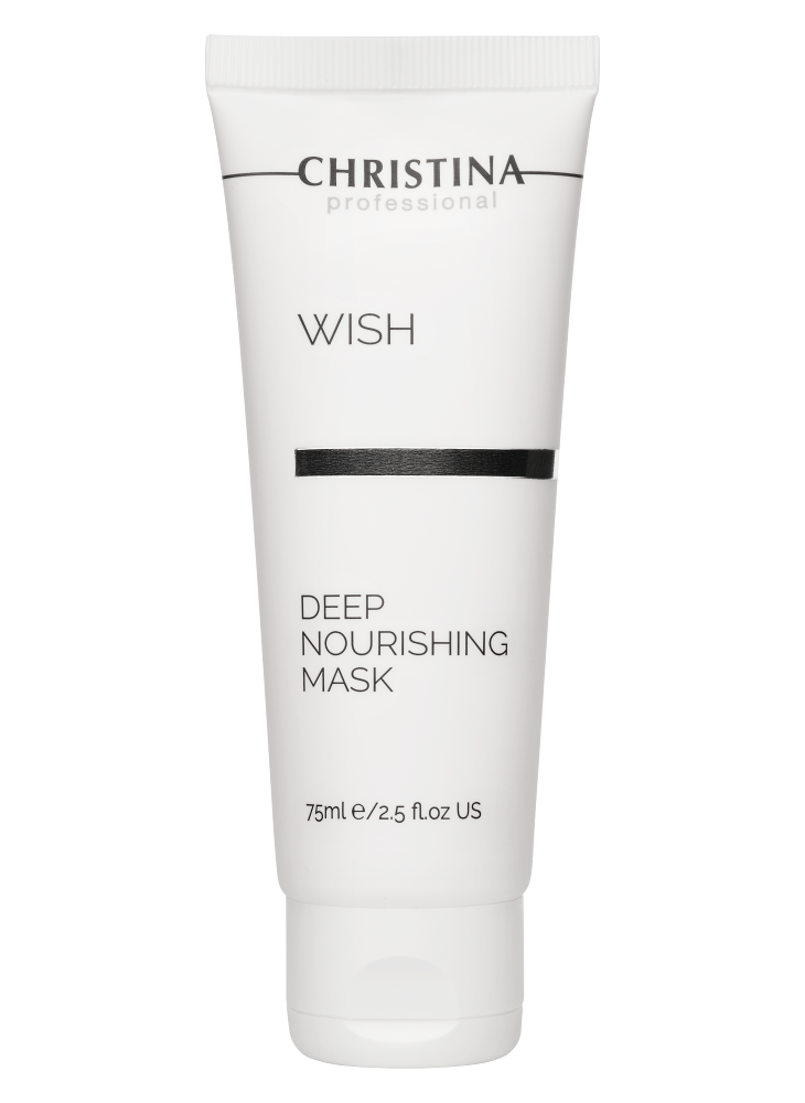 Маска для лица Christina Wish Deep Nourishing Mask 75 мл женщины сексуальный push up deep v ультратонкая проволока мягкая хлопчатобумажная кружева бюстгальтер