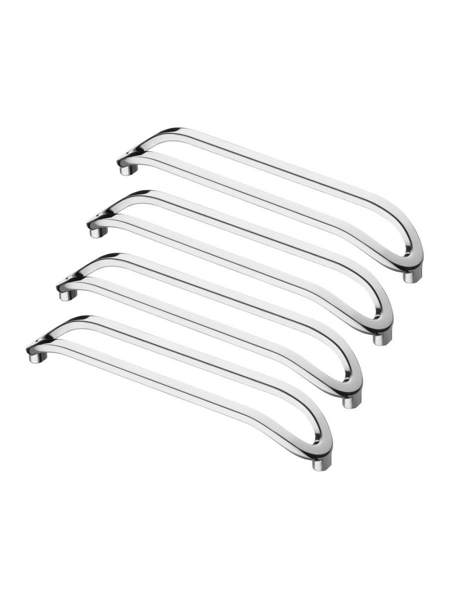 

Комплект из 4 шт ручка-скоба KERRON 160 мм хром S-2530-160, Серебристый, S-2530