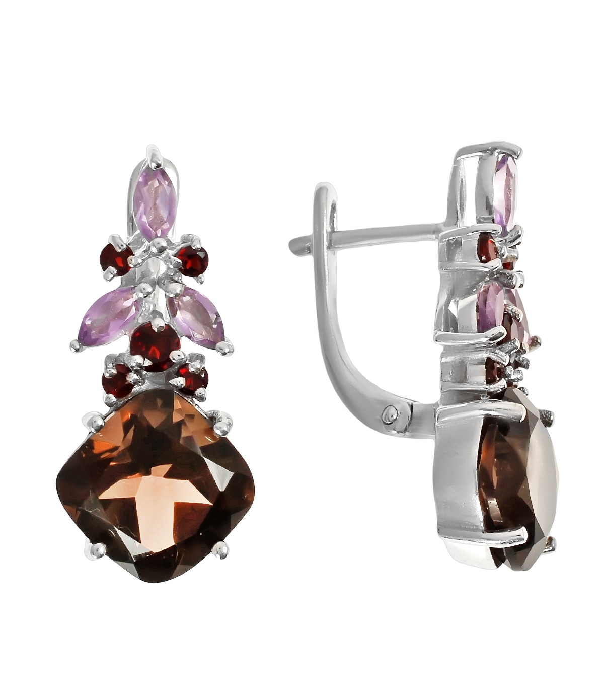 

Серьги из серебра с раухтопазом Balex Jewellery 2405937239, 2405937239