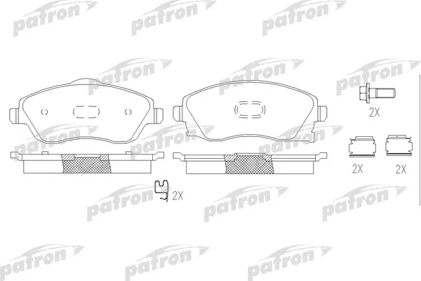 

Тормозные колодки PATRON дисковые PBP1424