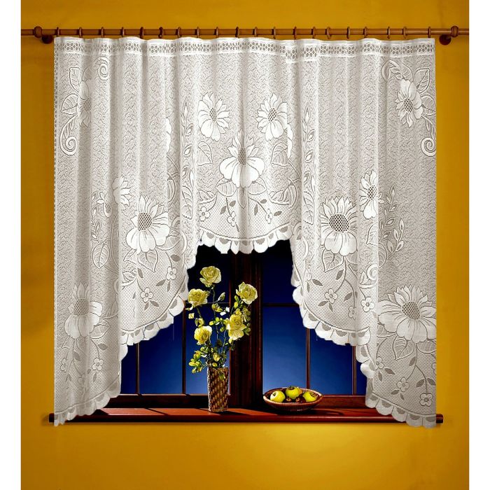 

Тюль ТероПром цвет Белый 14x260 см, 2335838