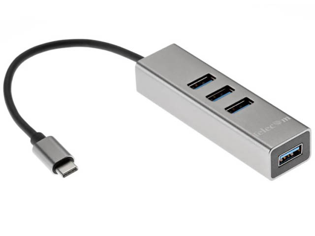 Разветвитель для компьютера Telecom Type-C - 4xUSB 3.0 TA310C