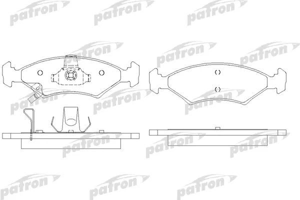 

Тормозные колодки PATRON дисковые PBP1607