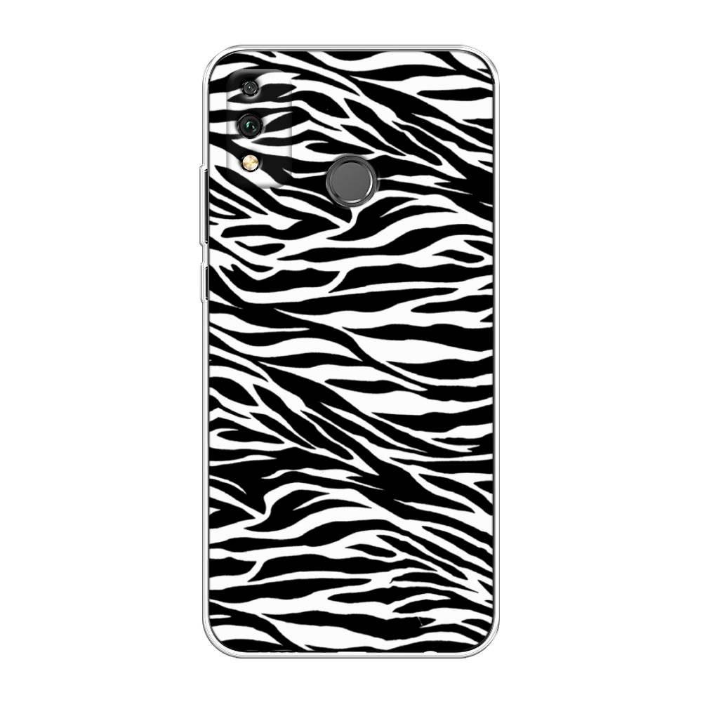 

Чехол Awog на Honor 9X Lite "Принт зебра", Белый;серый;черный, 6104250-7
