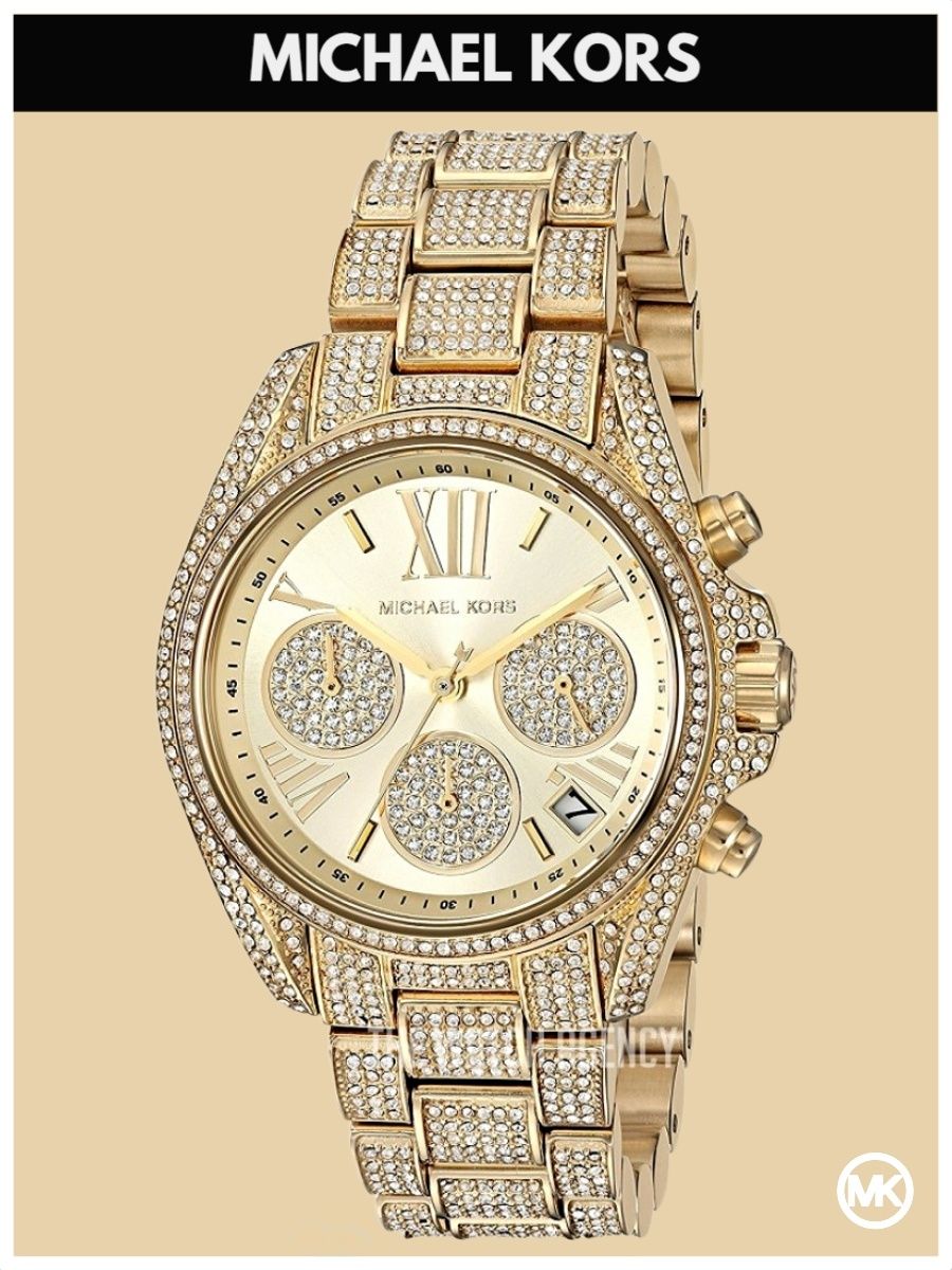 

Наручные часы женские Michael Kors M6494K золотистые, M6494K