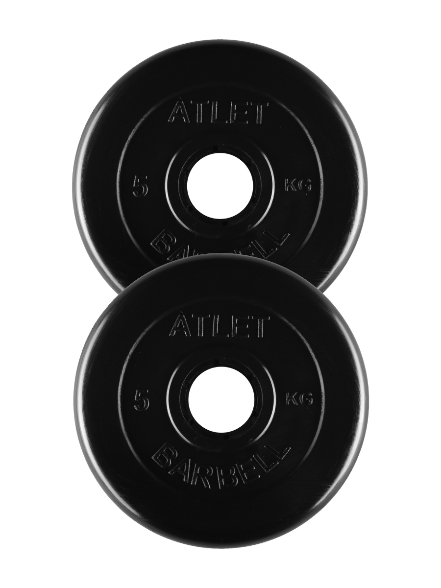 

Диск для штанги MB Barbell Atlet 2 шт. 5 кг, 51 мм черный, Atlet 2 шт.