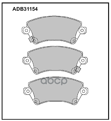

Колодки пер.TOYOTA COROLLA 02= 1шт ALLIED NIPPON ADB31154