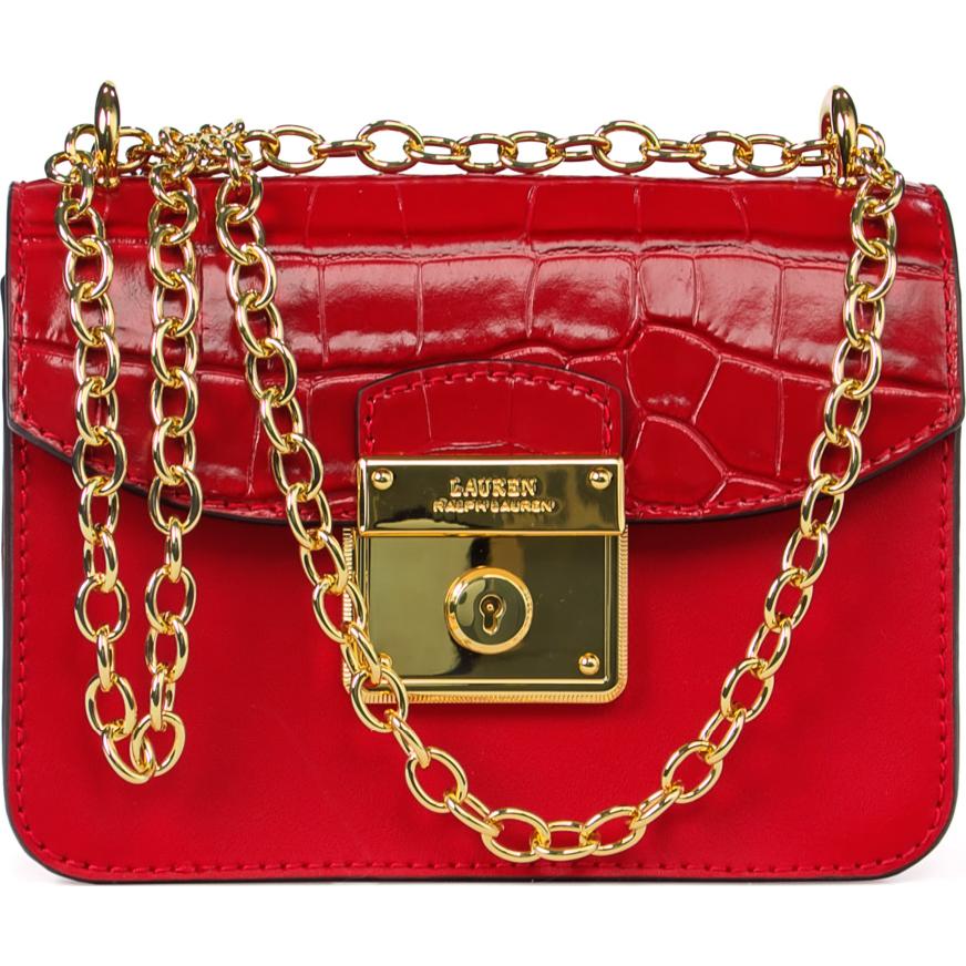 фото Сумка-клатч женская lauren ralph lauren lr431810809001 red crossbody