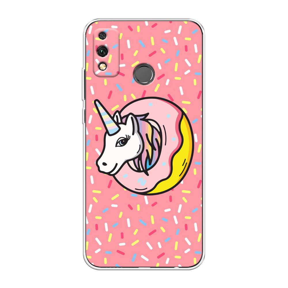 

Чехол Awog на Honor 9X Lite "Единорог в пончике", Розовый;желтый;белый, 6104250-2
