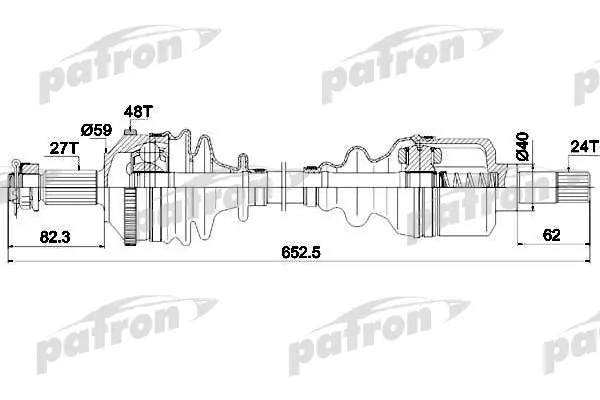 

Приводной вал PATRON PDS0335