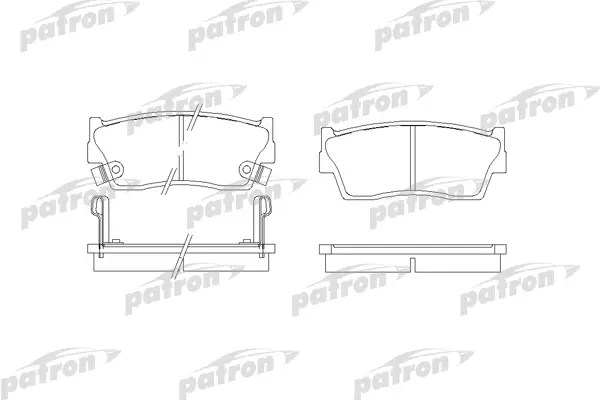 

Колодки тормозные дисковые передн SUZUKI: X-90 95- PATRON PBP712