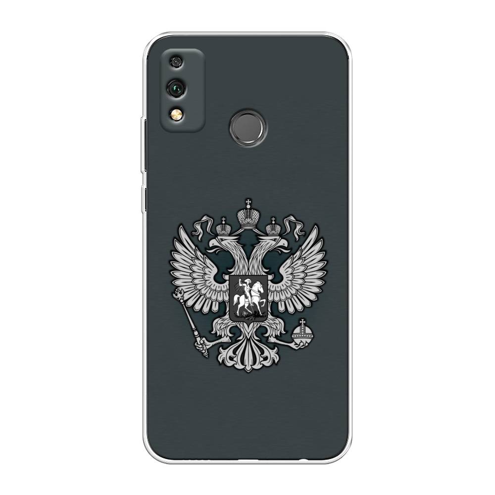 фото Чехол awog "герб россии серый" для honor 9x lite