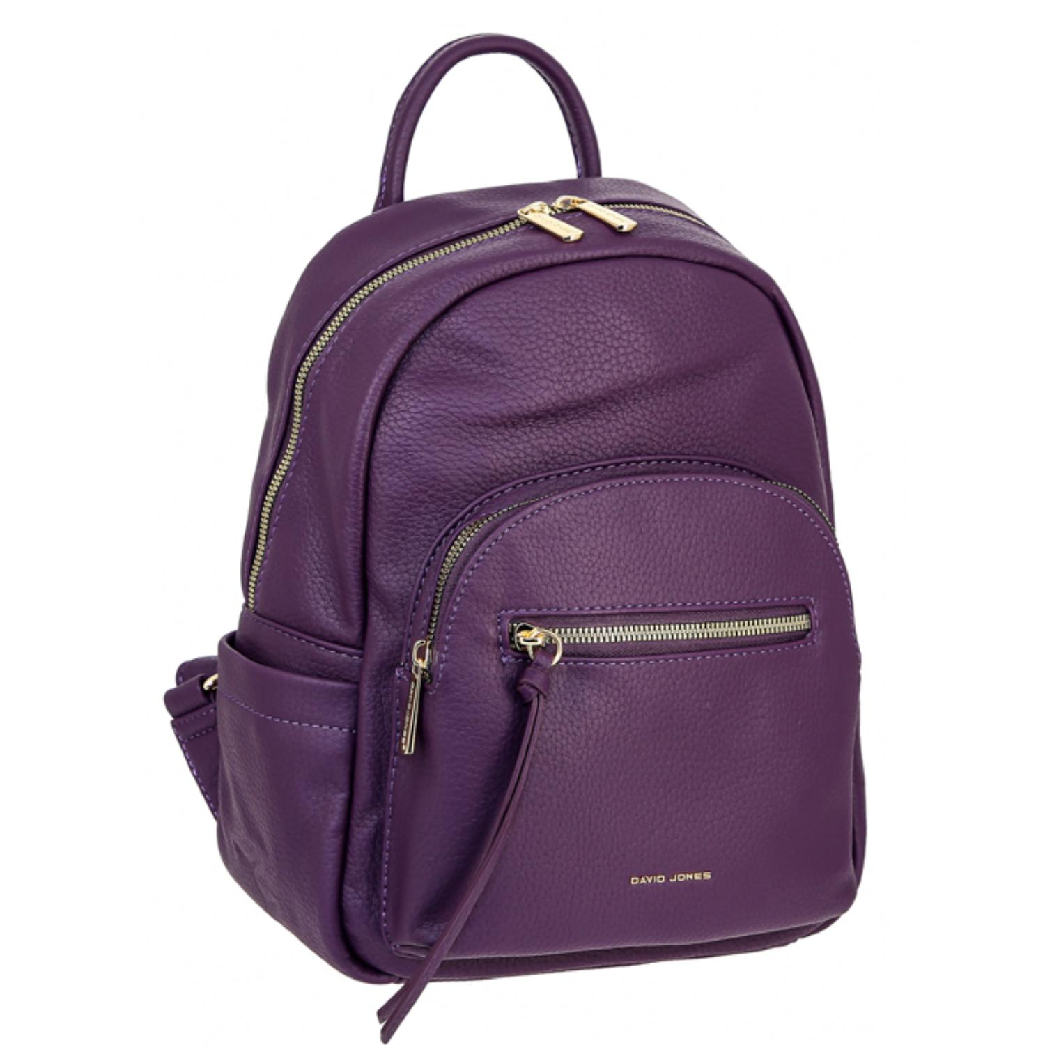

Рюкзак женский David Jones 7026-2 фиолетовый, 25х11х31 см, 7026-2