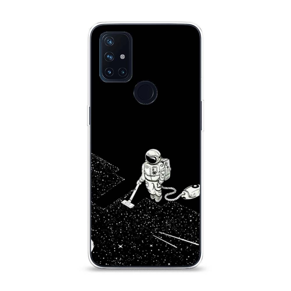 фото Чехол awog "космонавт с пылесосом" для oneplus nord n10