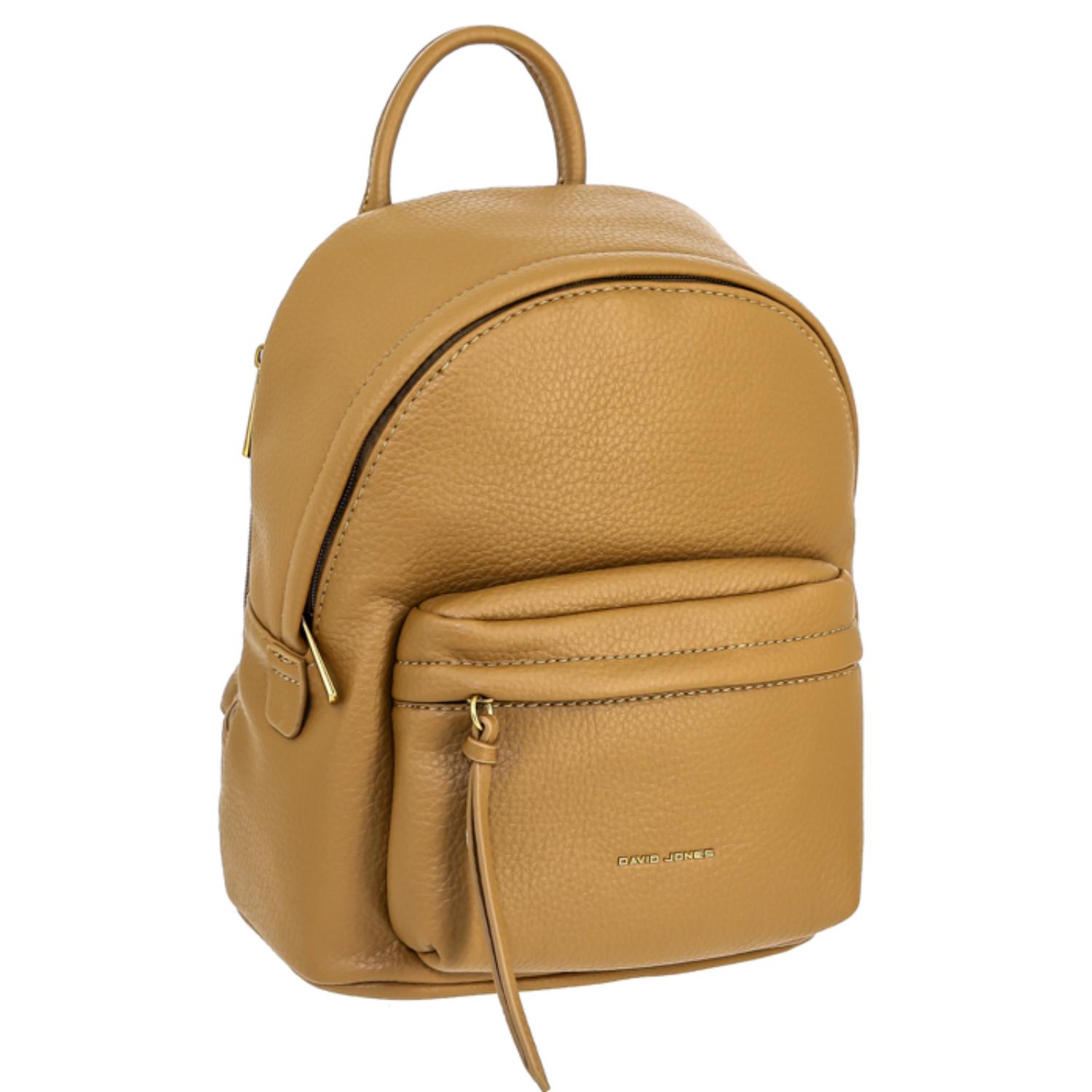 

Рюкзак женский David Jones CM6765 кэмел, 22х13х28 см, Коричневый, CM6765
