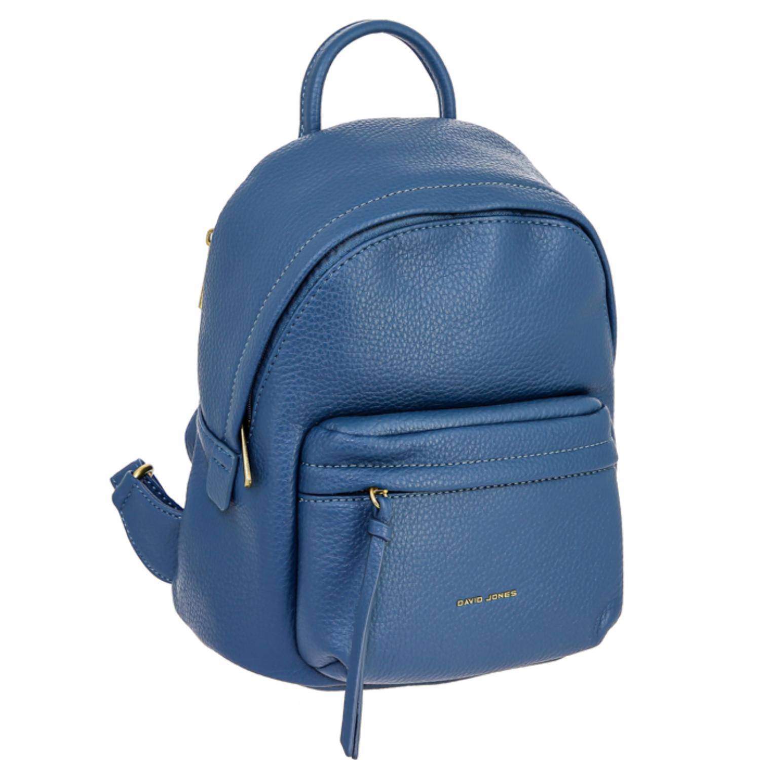 

Рюкзак женский David Jones CM6765 синий, 22х13х28 см, CM6765