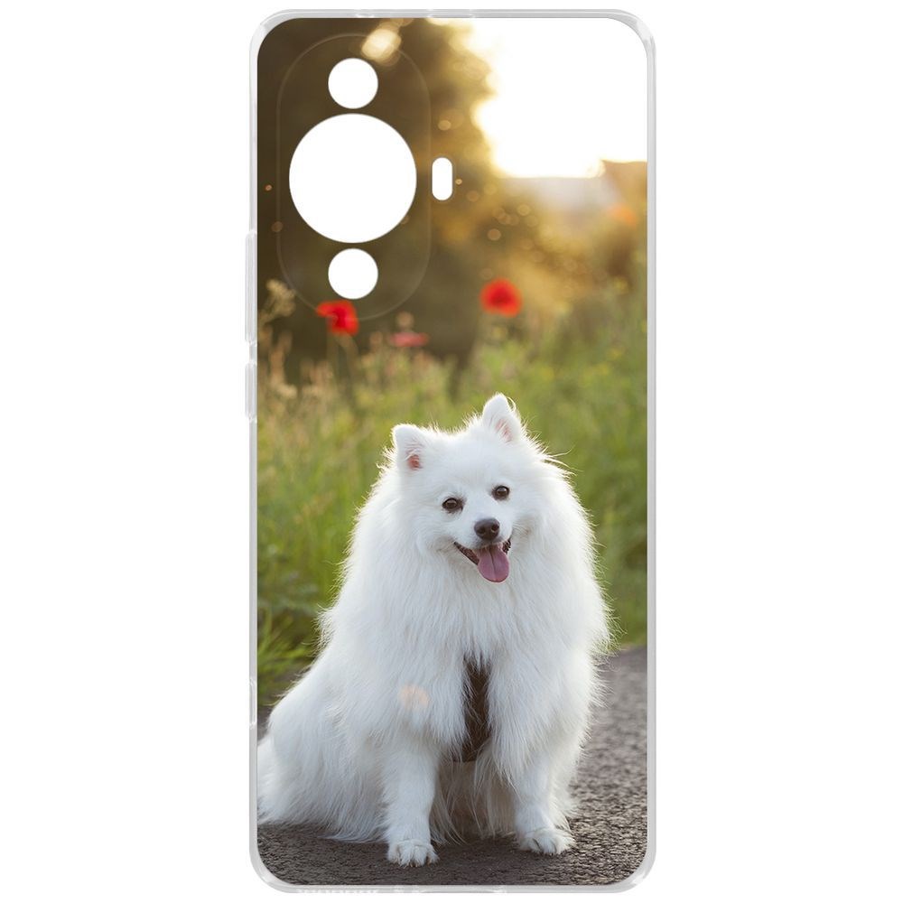 

Чехол-накладка Krutoff Clear Case Белый шпиц для Huawei Nova 11 Pro, Прозрачный