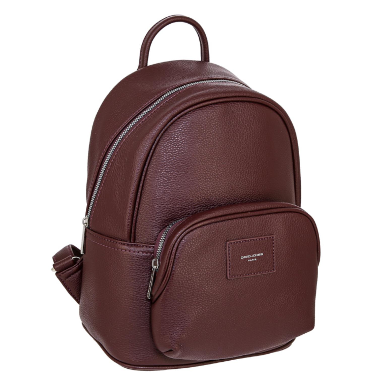 

Рюкзак женский David Jones CM6720 бордовый, 26х15х33 см, CM6720