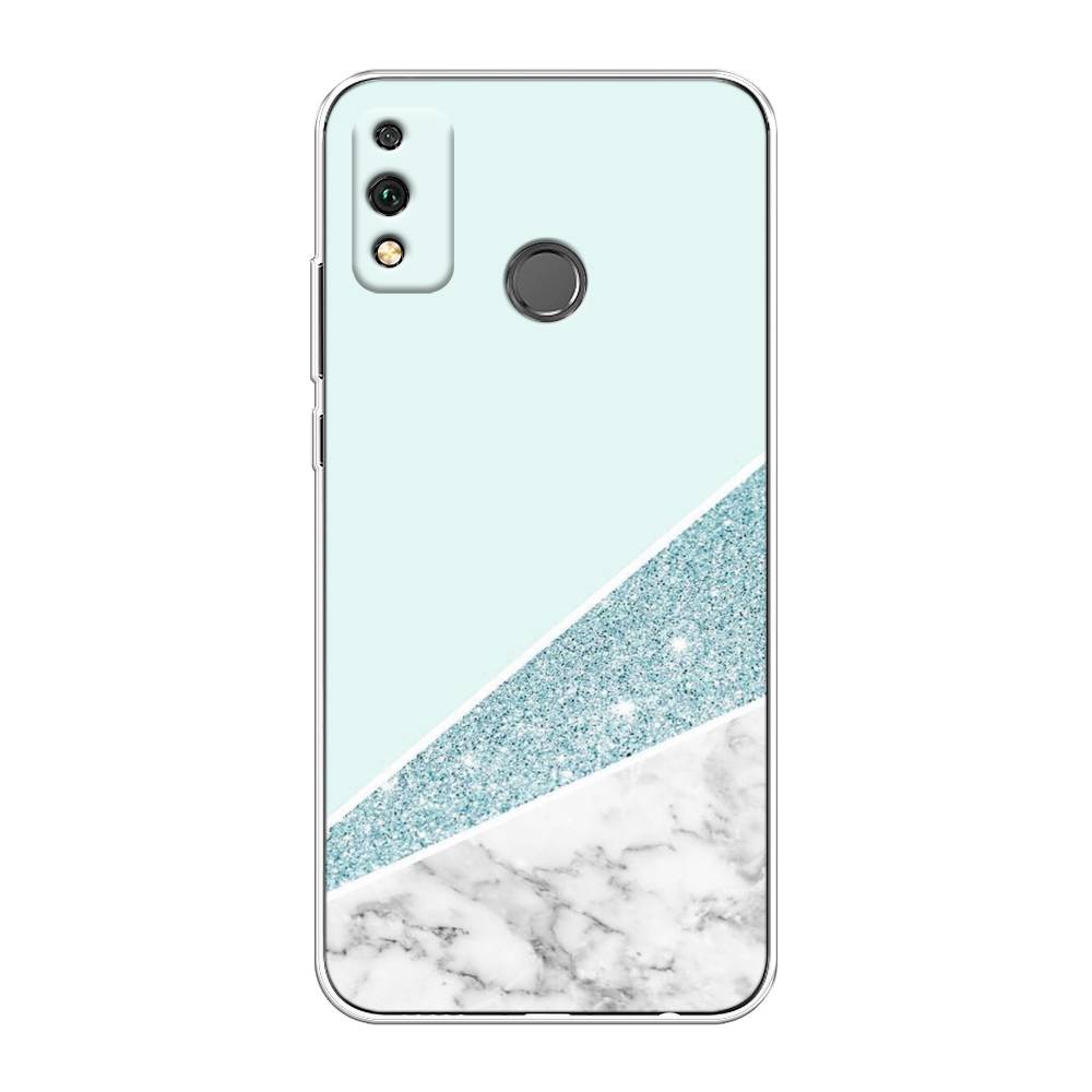 

Чехол Awog на Honor 9X Lite "Мрамор с голубыми блестками", Голубой;белый, 6104250-3