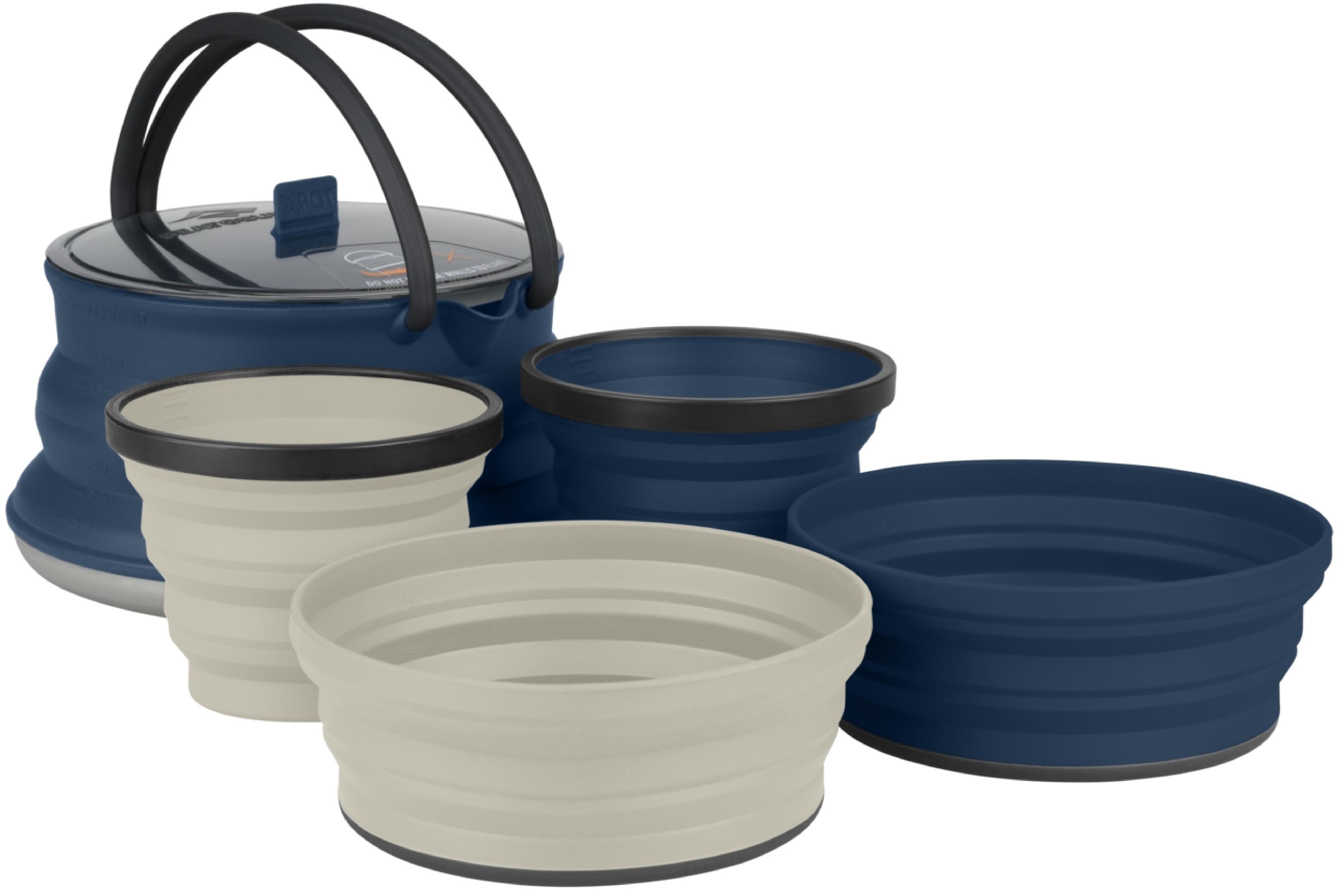 

Набор Посуды Sea To Summit X-Set: 12 5Pc X-Kettle 2.2L/2 X-Bowl/2 X-Mug Navy, X-Set: 12 5Pc X-Kettle 2.2L/2 X-Bowl/2 X-Mug