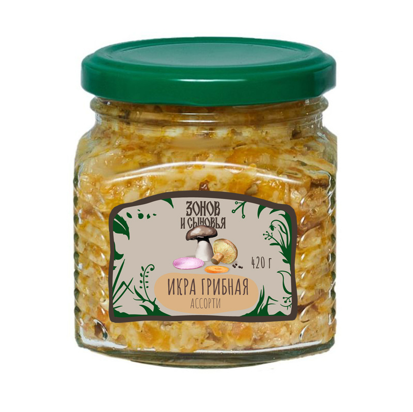 

Икра грибная ассорти Зонов и сыновья, 420 г