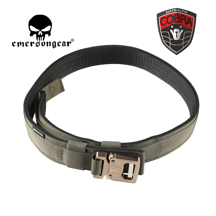 Тактический ремень EmersonGear Hard 1.5 Inch Shooter Belt Серо-зеленый L