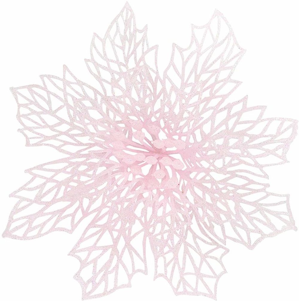 

Ёлочная игрушка FLOWER 2-8 паутинка розовый 120x120x40 мм