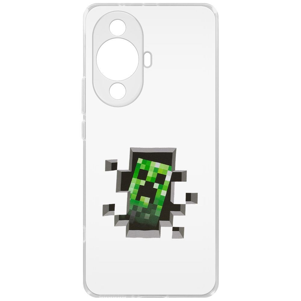 

Чехол-накладка Krutoff Clear Case Minecraft-Крипер для Huawei Nova 11 Pro, Прозрачный