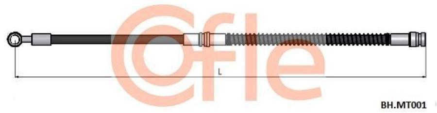 COFLE Шланг тормозной передн MITSUBISHI Carisma 98- / Space Star 99-  1шт