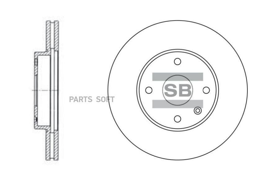 

Тормозной диск Sangsin brake SD3007