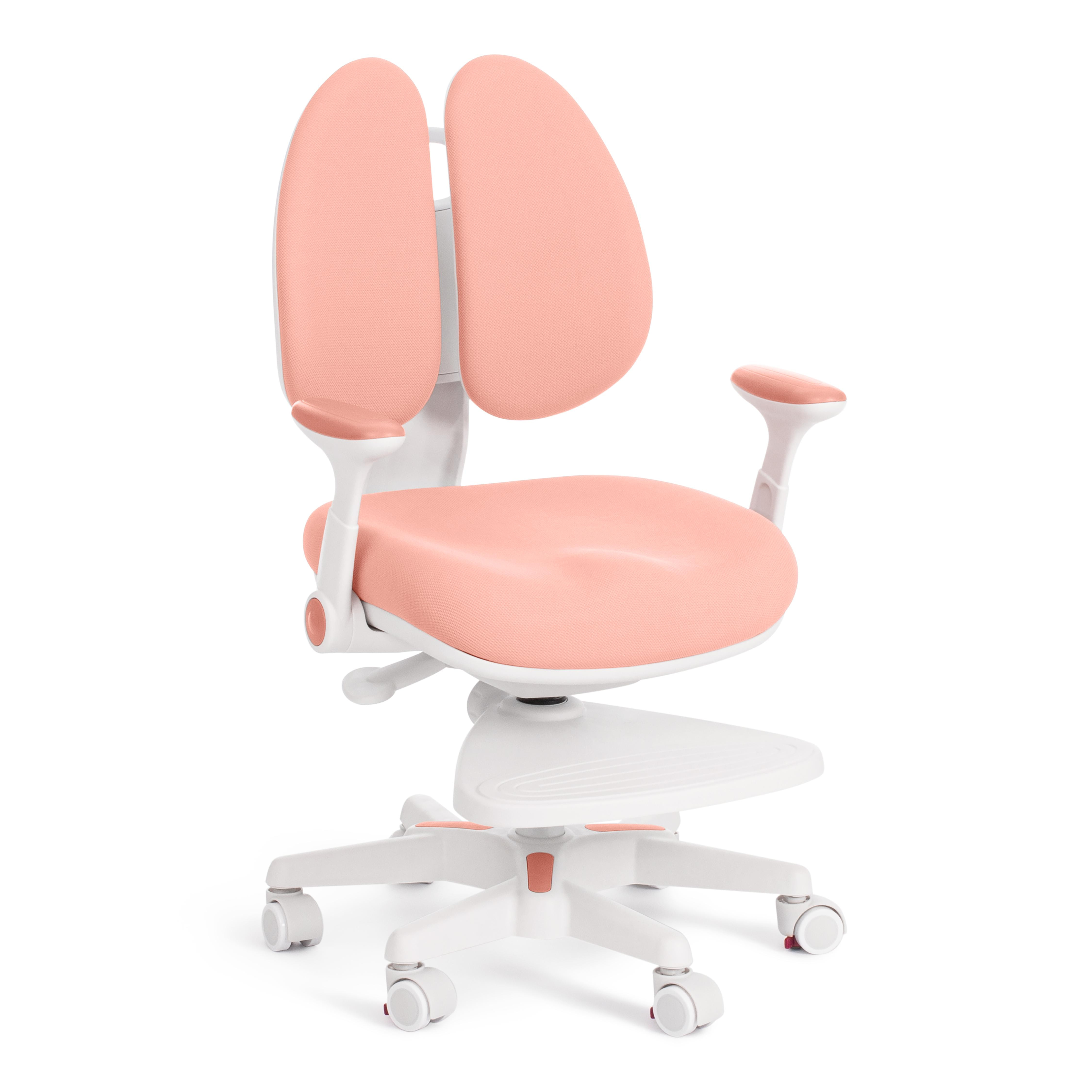 Кресло компьютерное Tetchair MIRACLE детское на колесиках для школьника, розовый