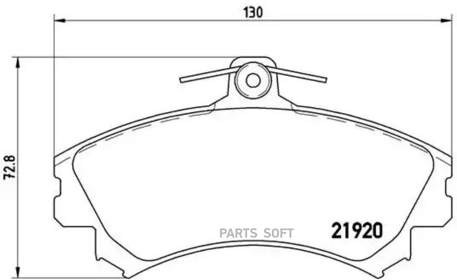 

Колодки дисковые п. smart forfour 1.1-1.5 03> P50055 =gdb1584=590 21