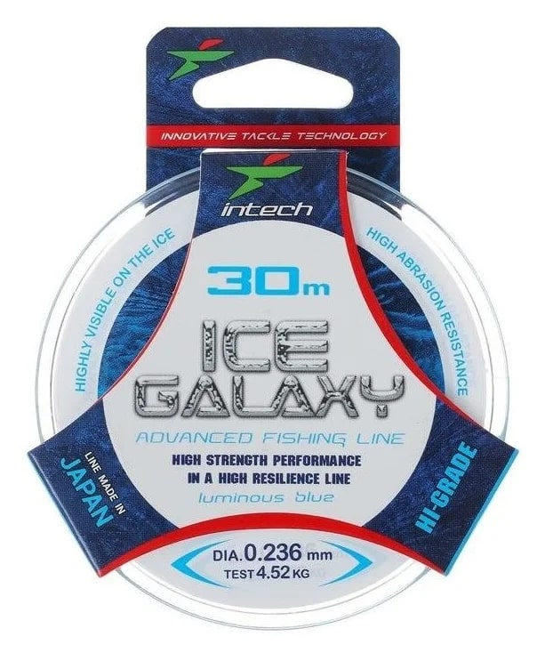 

Леска монофильная Intech Ice Galaxy 0,236 мм, 30 м, 4,52 кг, luminous blue, 1 шт., Ice Galaxy