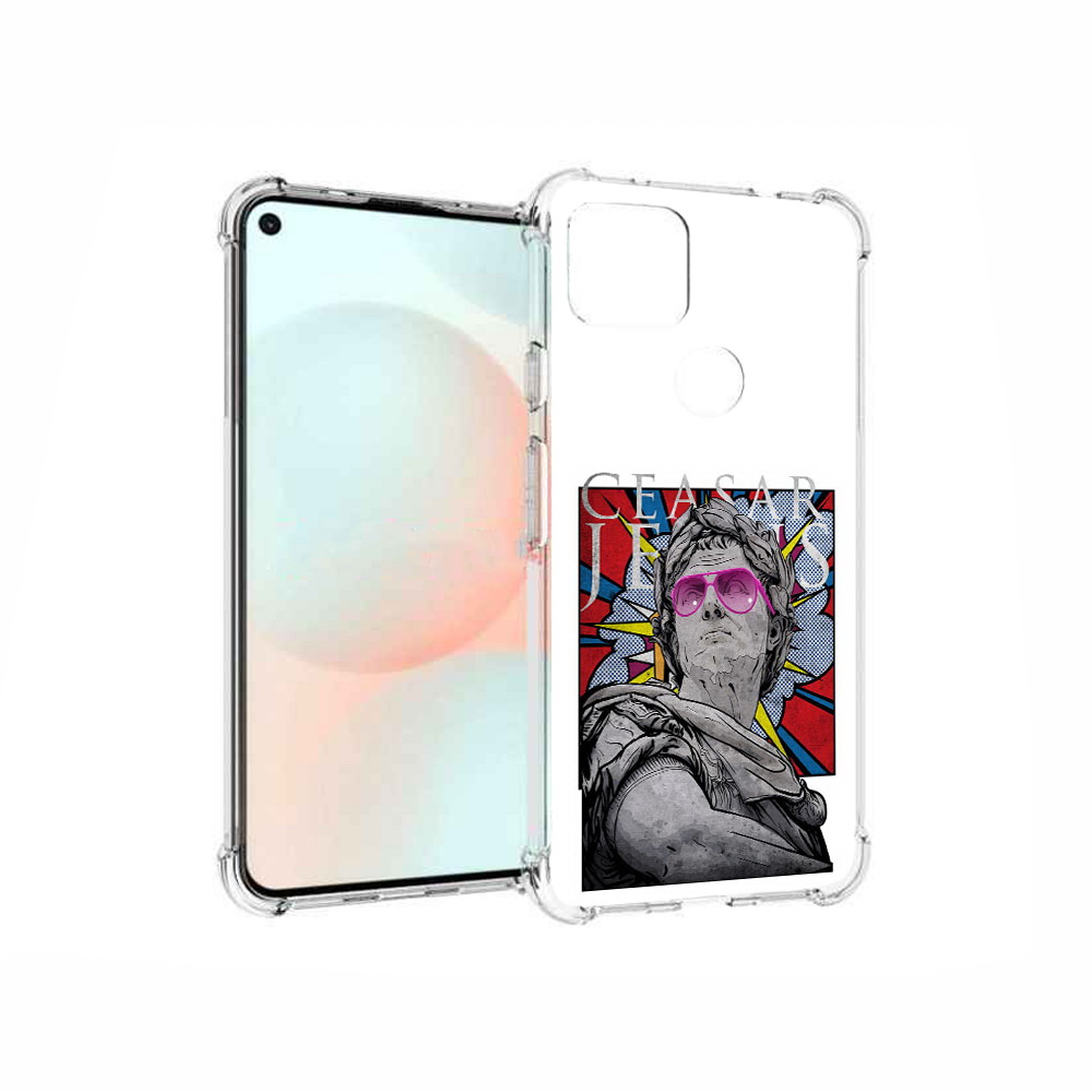 

Чехол MyPads Tocco для Google Pixel 5A крутая статуя свободы, Прозрачный, Tocco