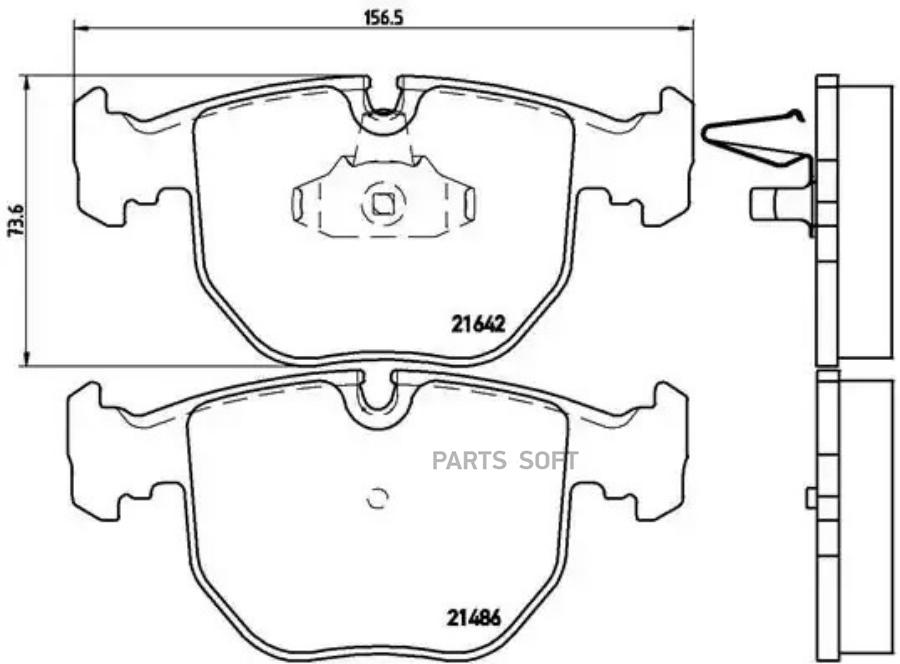 

Колодки дисковые п.bmw e39 3.0-4.0/3.0d/e53 3.0/4.4/3.0d 00> P06021 =gdb1261=607 000b-sx