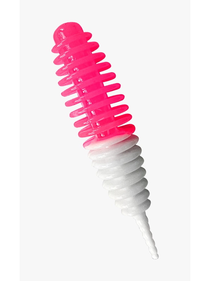 

Силиконовая приманка TROUT BAIT в банке, JUMBO 65, СЫР, COL. 11 (White-Pink)