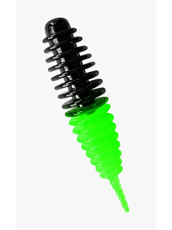 

Силиконовая приманка TROUT BAIT в банке, JUMBO 65, СЫР, COL. 20 (Black-Green), Разноцветный