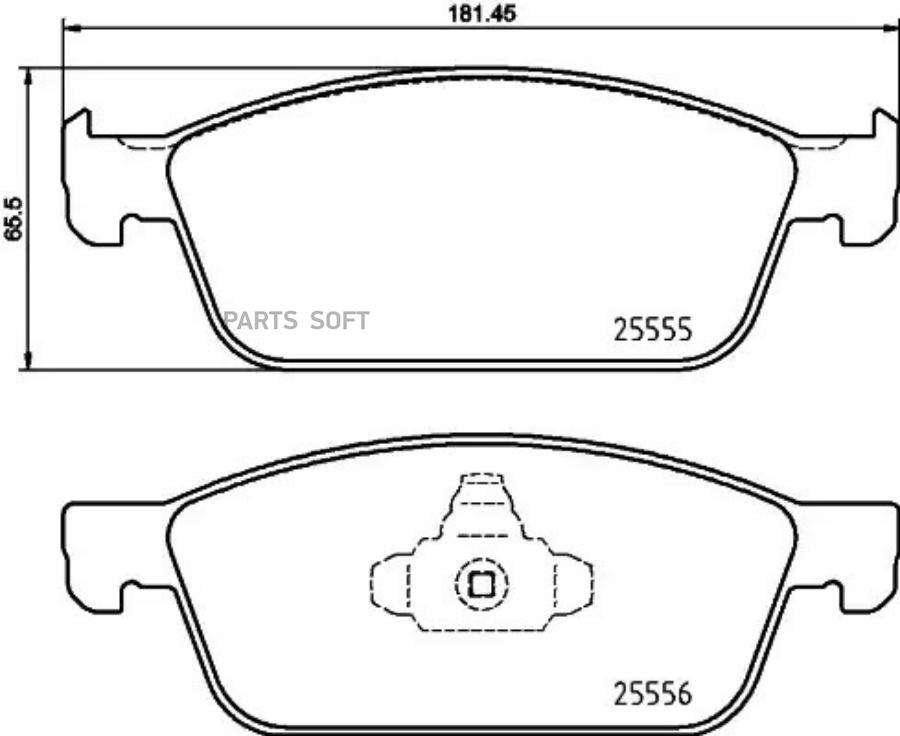 

Колодки дисковые передние ford kuga ii, torneo connect 1.6/2.0i/tdci 12> P24199