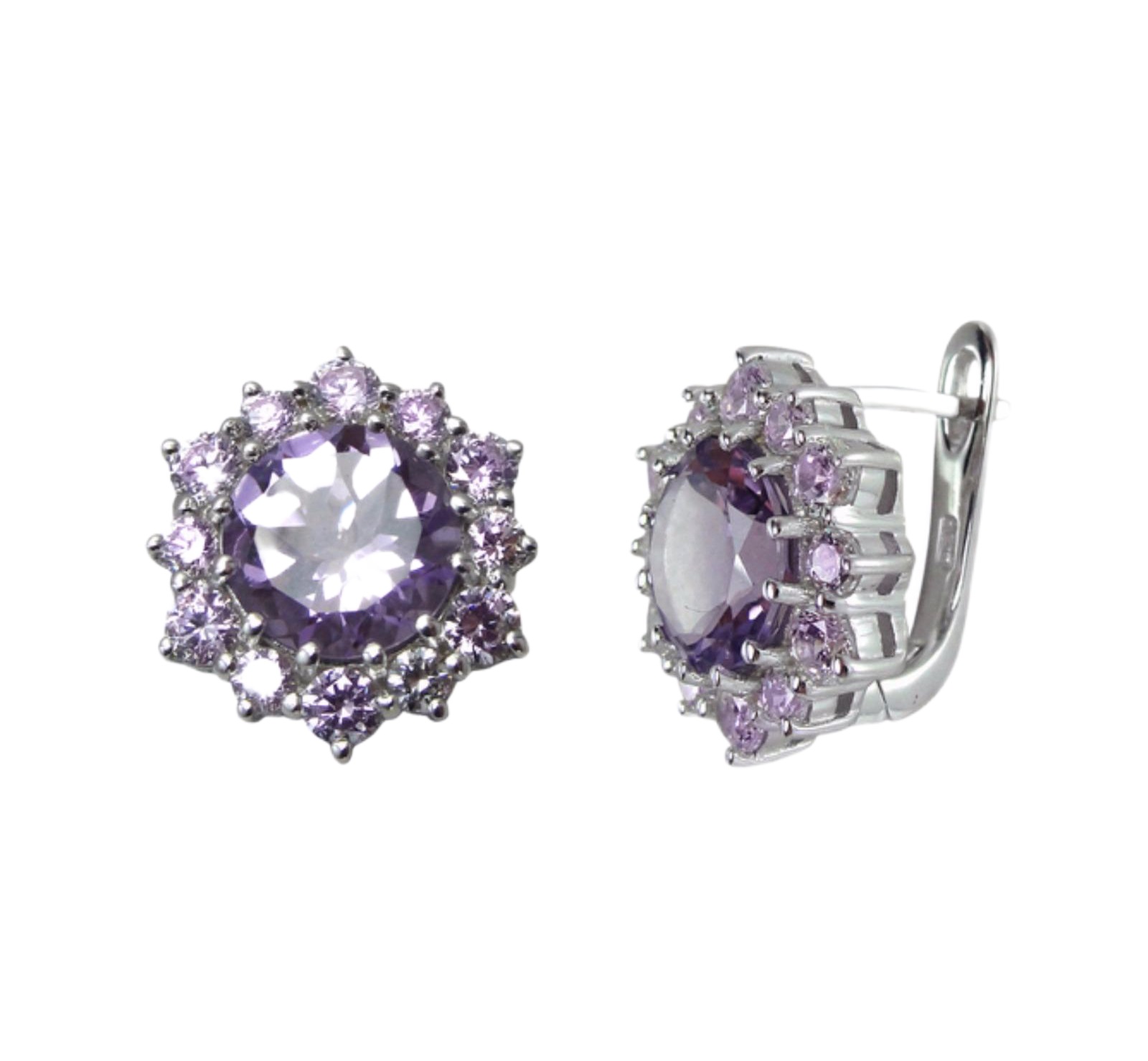

Серьги из серебра с аметистом Balex Jewellery 2405937183, 2405937183