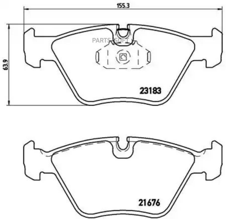 

Колодки дисковые п. bmw e46 3.0i/cd/d 00>/e39 2.0d/2.5d 00-03 P06043 =963 00