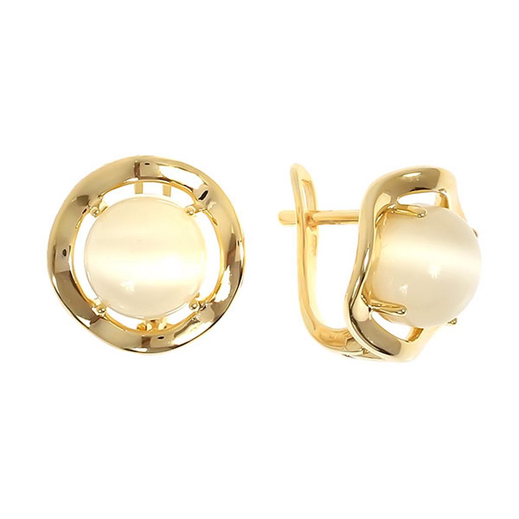 

Серьги из серебра с кошачим глазом Balex Jewellery 2432920102, 2432920102